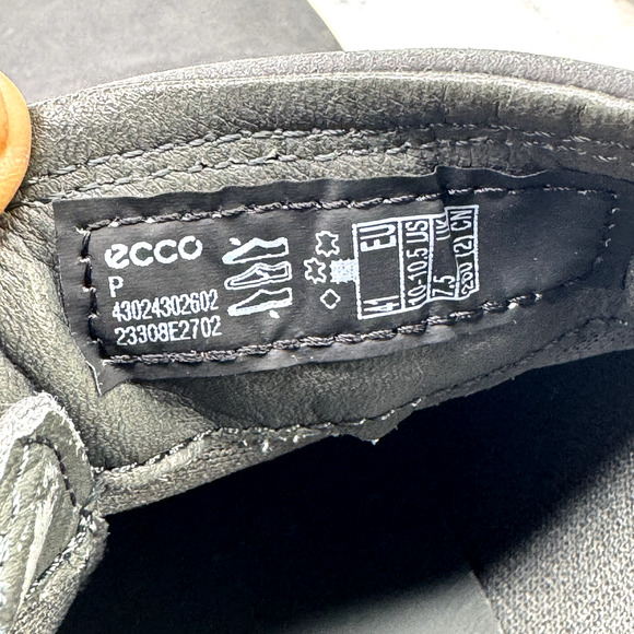 Ecco Soft 7 Low Bootie Dark Shadow Shoes Women's Size 10 Slip On Zip - Picture 10 of 10